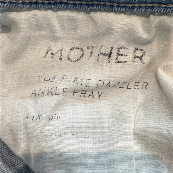 MOTHER Pixie Dazzler Ankle Fray Straight Leg Jeans - Picture 8 of 8
